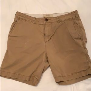 Hollister Beach Prep Fit Tan Khaki Shorts